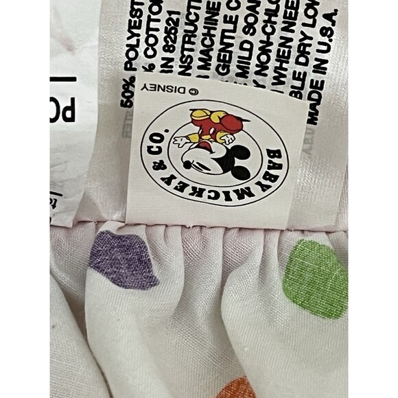 Disney Babies Mickey Mouse Balloons primary colors  Crib Sized Blanket Comforter - Picture 10 of 16